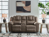 Furniture City Laplace - Ashley Furniture - Lowilla Reclining Loveseat with Console - DBL Rec Loveseat w/Console - PC6450694