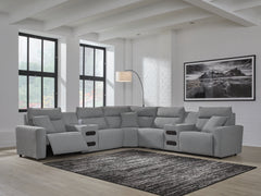 Furniture City Laplace - Ashley Furniture - ModMax II 7-Piece Power Reclining Sectional with Audio Consoles - 7-Piece Power Reclining Sectional with Audio Consoles - 65906S9