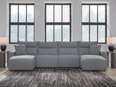 Furniture City Laplace - Ashley Furniture - ModMax II 4-Piece Power Reclining Sectional with Chaise - 4-Piece Power Reclining Sectional with Chaise - 65906S11
