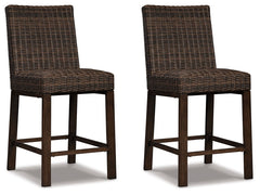 Paradise Trail - Barstool (Set of 2) - Medium Brown
