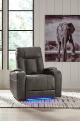 Furniture City Laplace - Ashley Furniture - Feazada Power Recliner - PWR Recliner/ADJ Headrest - 6620513