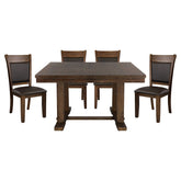 Wieland - 5 Piece Set (Table & 4 Side Chairs) - Brown