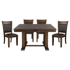 Wieland - 5 Piece Set (Table & 4 Side Chairs) - Brown