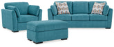 Furniture City Laplace - Ashley Furniture - Keerwick Queen Sofa Sleeper, Loveseat and Ottoman - Queen Sofa Sleeper, Loveseat and Ottoman - 67507U4