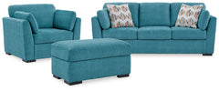 Furniture City Laplace - Ashley Furniture - Keerwick Queen Sofa Sleeper, Loveseat and Ottoman - Queen Sofa Sleeper, Loveseat and Ottoman - 67507U4
