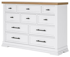 Ashbryn - Dresser - White / Natural