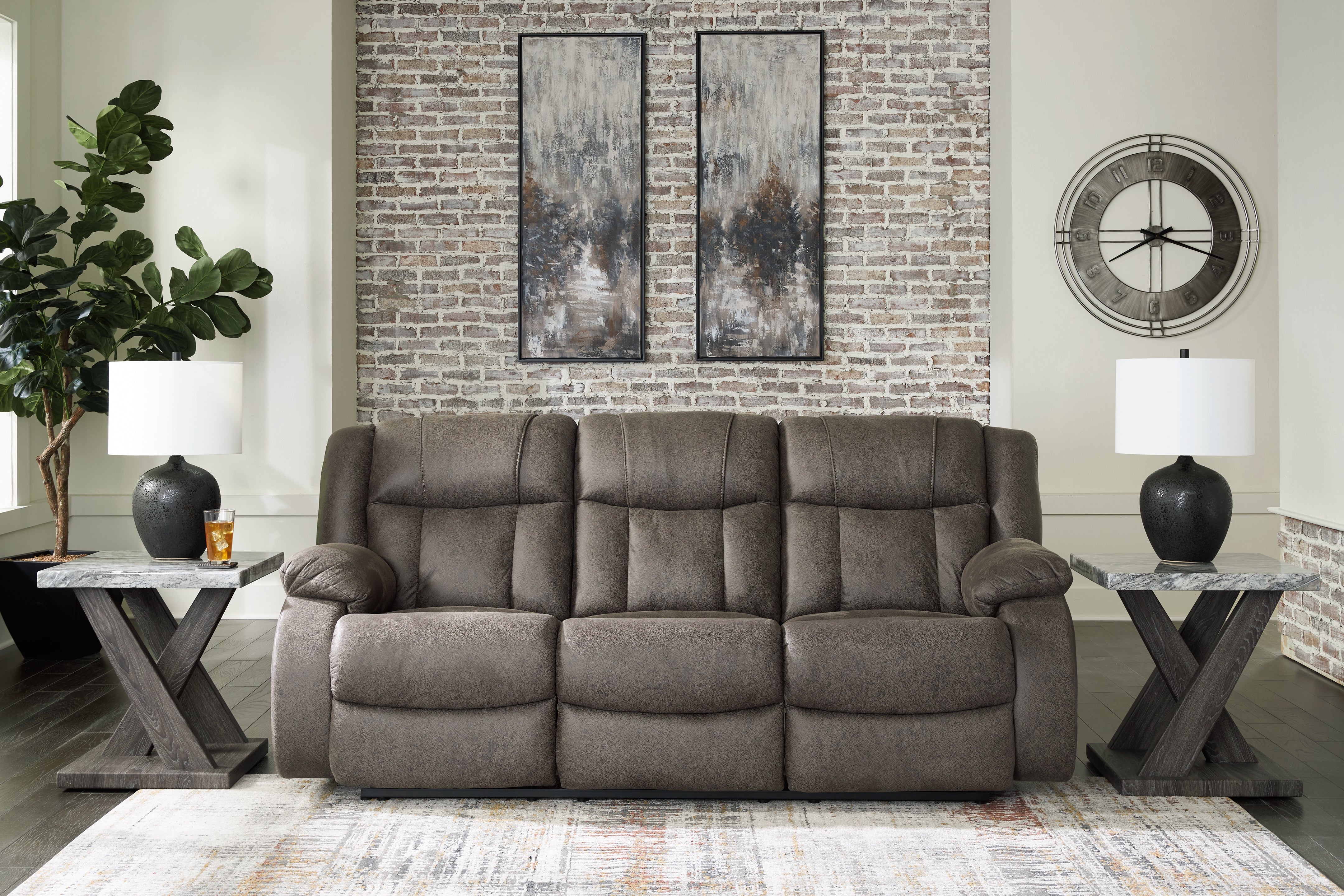 Furniture City Laplace - Ashley Furniture - First Base Reclining Sofa - Reclining Sofa - 6880488