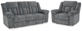 Furniture City Laplace - Ashley Furniture - Tip-Off Power Reclining Sofa and Recliner - Power Reclining Sofa and Recliner - 69304U3