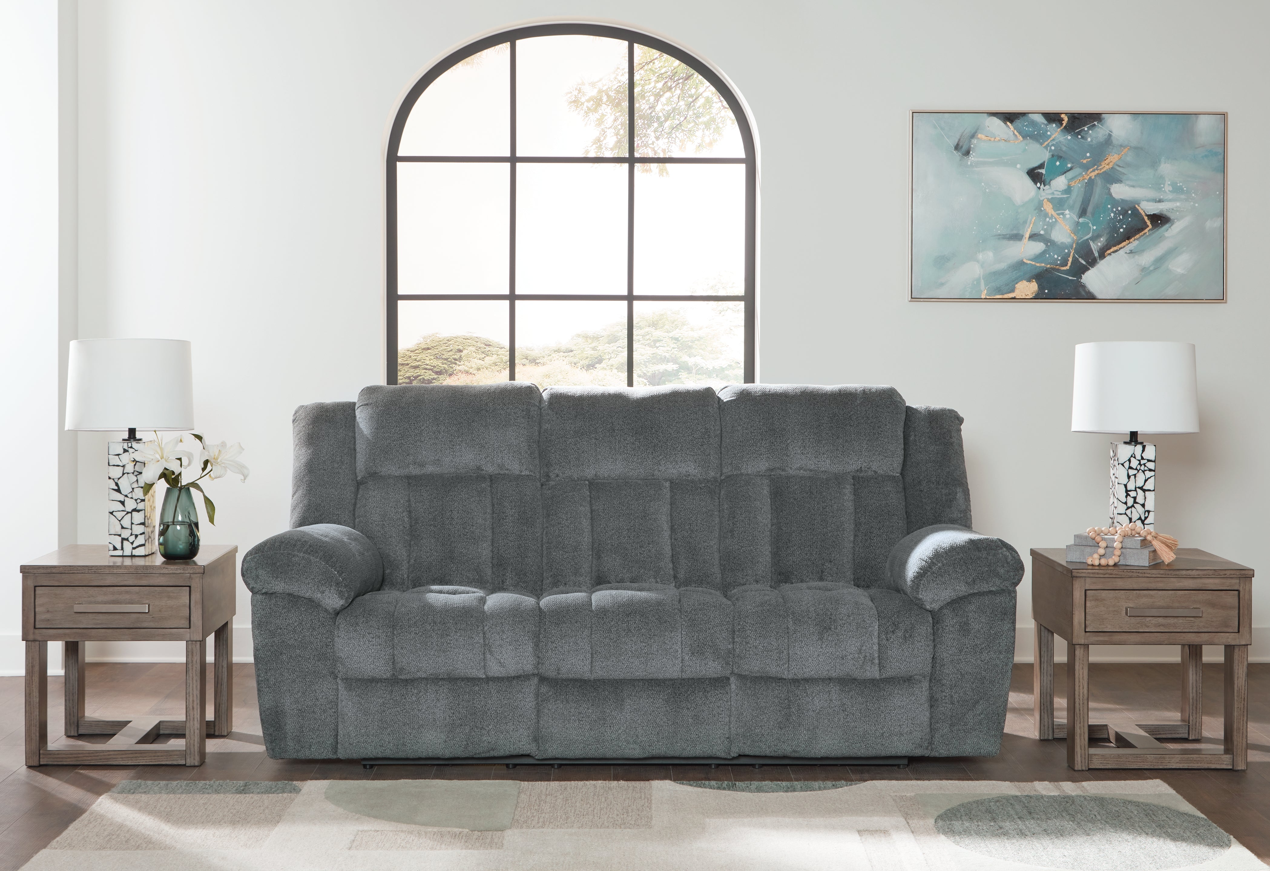 Furniture City Laplace - Ashley Furniture - Tip-Off Power Reclining Sofa - PWR REC Sofa with ADJ Headrest - 6930415