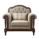 Heath Court - Chair - Dark Brown / Gray
