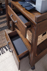 Baldridge - Printer Stand - Rustic Brown