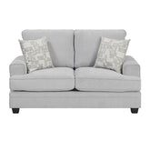 Sarah - Loveseat - Pearl Silver