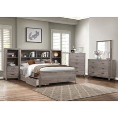 Woodrow - Pier/Tower Nightstand - Gray