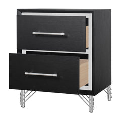 Ava - 2 Drawer Nightstand - Ebony