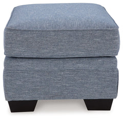 Carissa Manor - Ottoman - Denim