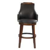 Bayshore - Swivel Pub Height Chair (Set of 2) - Dark Brown / Black