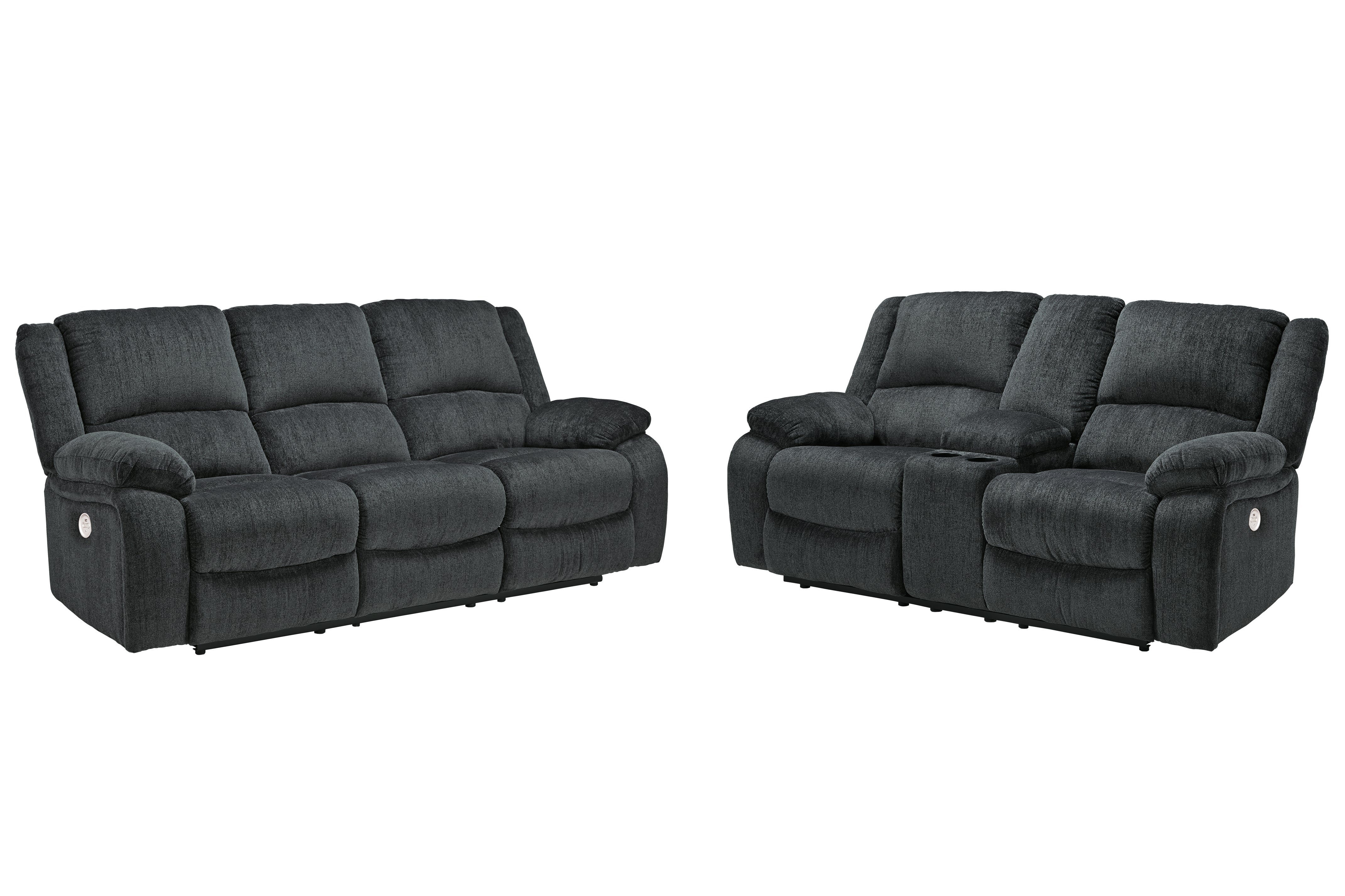 Furniture City Laplace - Ashley Furniture - Draycoll Power Reclining Sofa and Loveseat - Power Reclining Sofa and Loveseat - 76504U2