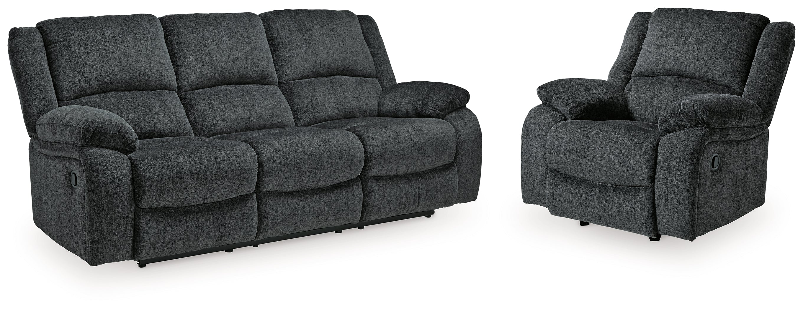 Furniture City Laplace - Ashley Furniture - Draycoll Reclining Sofa and Recliner - Reclining Sofa and Recliner - 76504U3