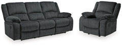 Furniture City Laplace - Ashley Furniture - Draycoll Reclining Sofa and Recliner - Reclining Sofa and Recliner - 76504U3