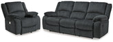 Furniture City Laplace - Ashley Furniture - Draycoll Reclining Sofa and Power Recliner - Reclining Sofa and Power Recliner - 76504U9