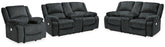 Furniture City Laplace - Ashley Furniture - Draycoll 2 Power Reclining Loveseats and Recliner - 2 Power Reclining Loveseats and Recliner - 76504U6