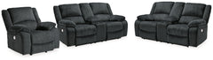 Furniture City Laplace - Ashley Furniture - Draycoll 2 Power Reclining Loveseats and Recliner - 2 Power Reclining Loveseats and Recliner - 76504U6
