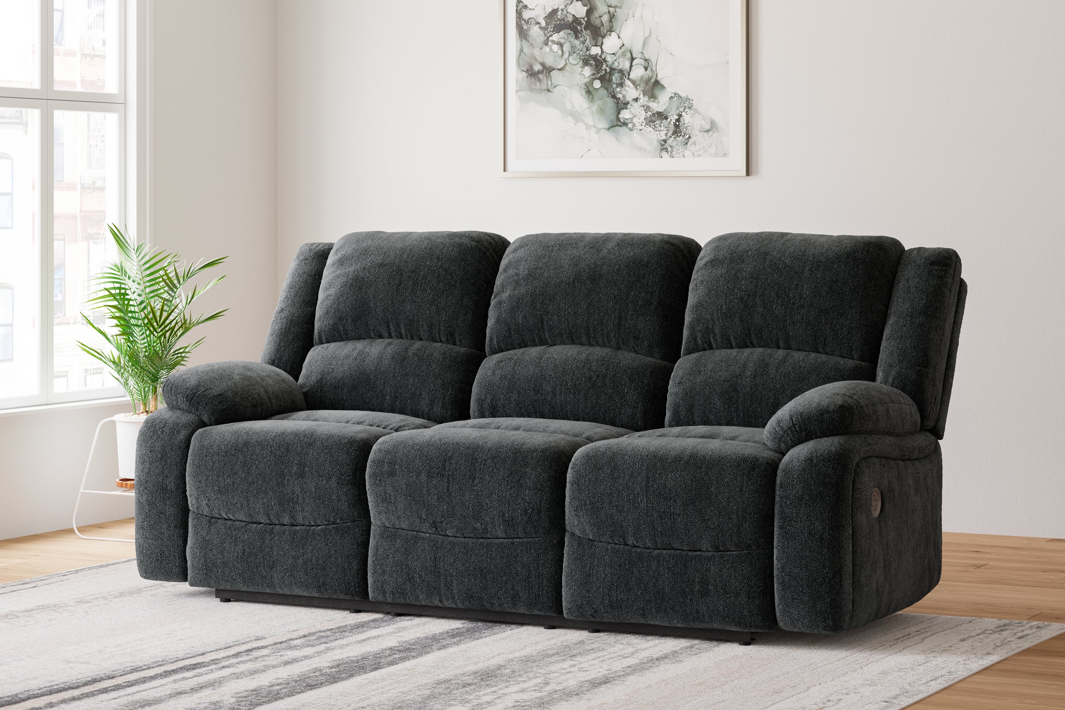 Furniture City Laplace - Ashley Furniture - Draycoll Power Reclining Sofa - Reclining Power Sofa - 7650487