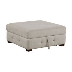 Raife - Storage Ottoman - Taupe