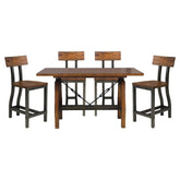 Holverson - 5 Piece Dining Room Set (Table & 4 Side Chairs) - Brown / Gray