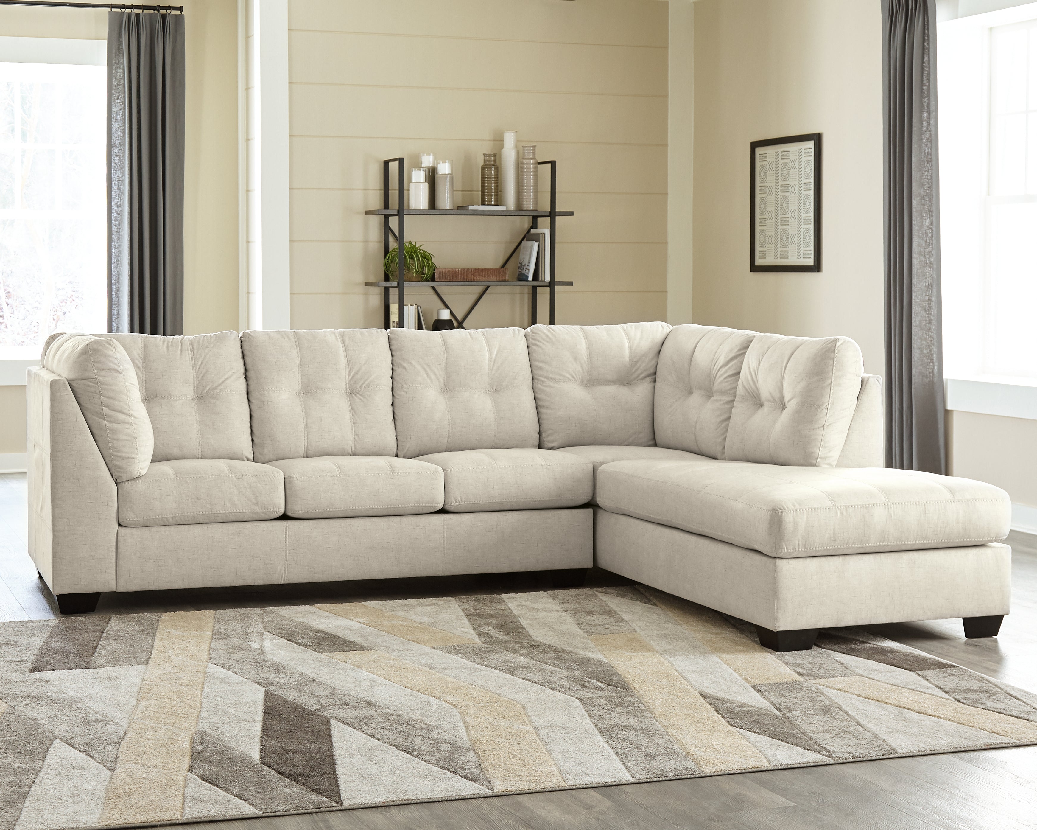 Furniture City Laplace - Ashley Furniture - Falkirk 2-Piece Sectional with Chaise - LAF 2-Piece Sectional with Chaise - 80806S2