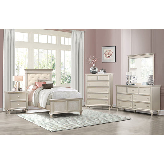 Celandine - Nightstand - Gold / Silver / Champagne