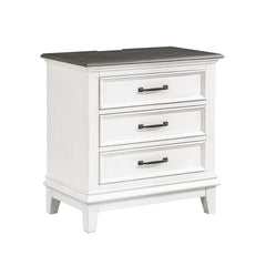 Chesterton - Nightstand - White / Brown