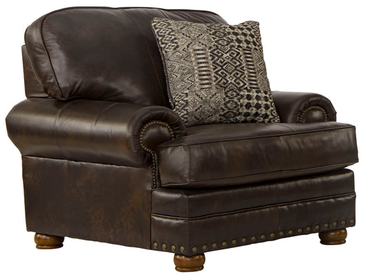 Roberto - Leather Chair - Cocoa