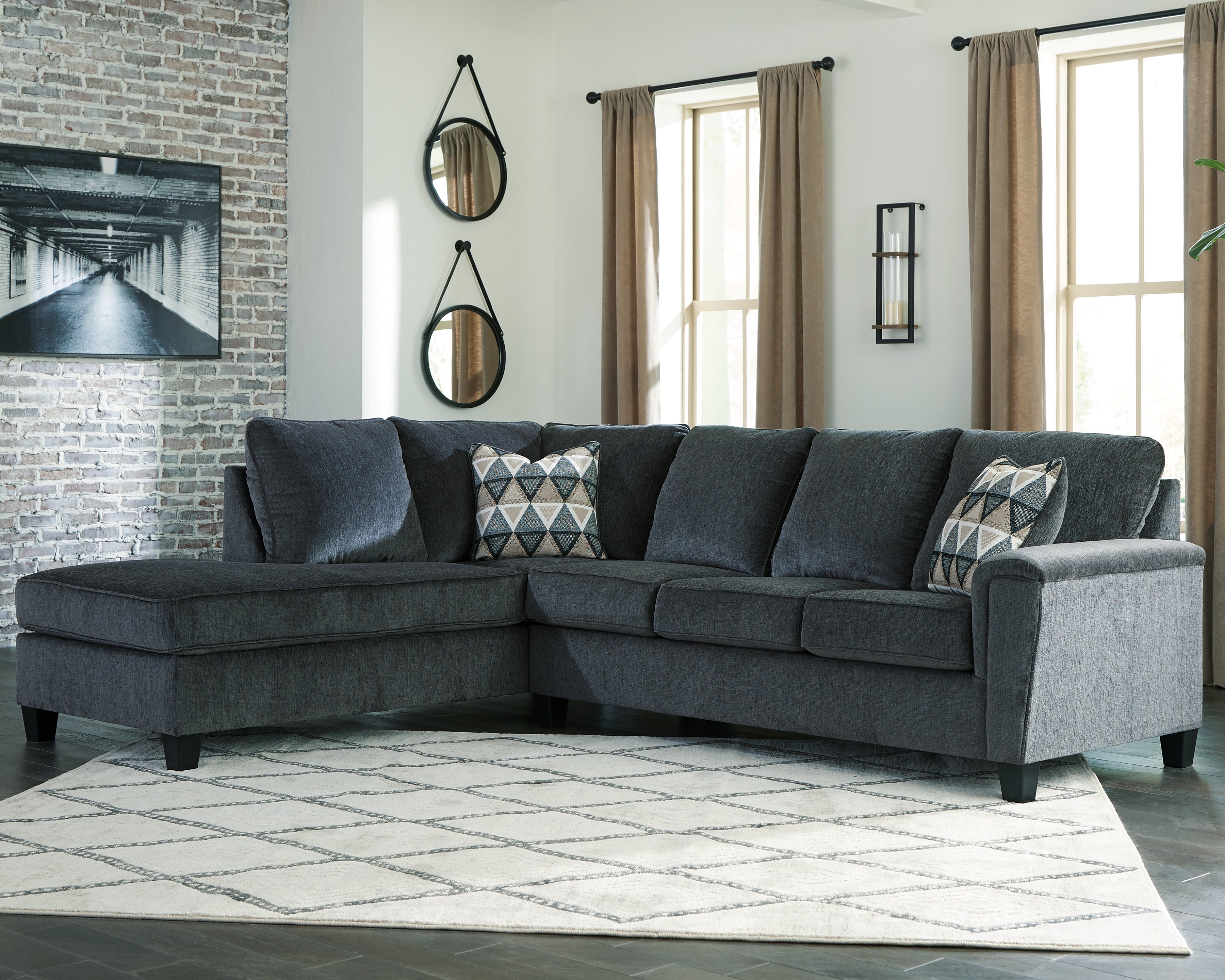 Furniture City Laplace - Ashley Furniture - Abinger 2-Piece Sectional with Chaise - RAF 2-Piece Sectional with Chaise - 83905S1