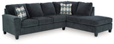 Furniture City Laplace - Ashley Furniture - Abinger 2-Piece Sleeper Sectional with Chaise - RAF 2-Piece Sleeper Sectional with Chaise / Smoke - 83905S3