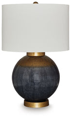 Adara - Metal Table Lamp - Blue / Gold Finish