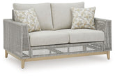 Seton Creek - Loveseat With Cushion - Gray