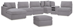 Furniture City Laplace - Ashley Furniture - Modmax 6-Piece Sectional with Chaise and Ottoman - 6-Piece Sectional with Chaise and Ottoman - 92104U9