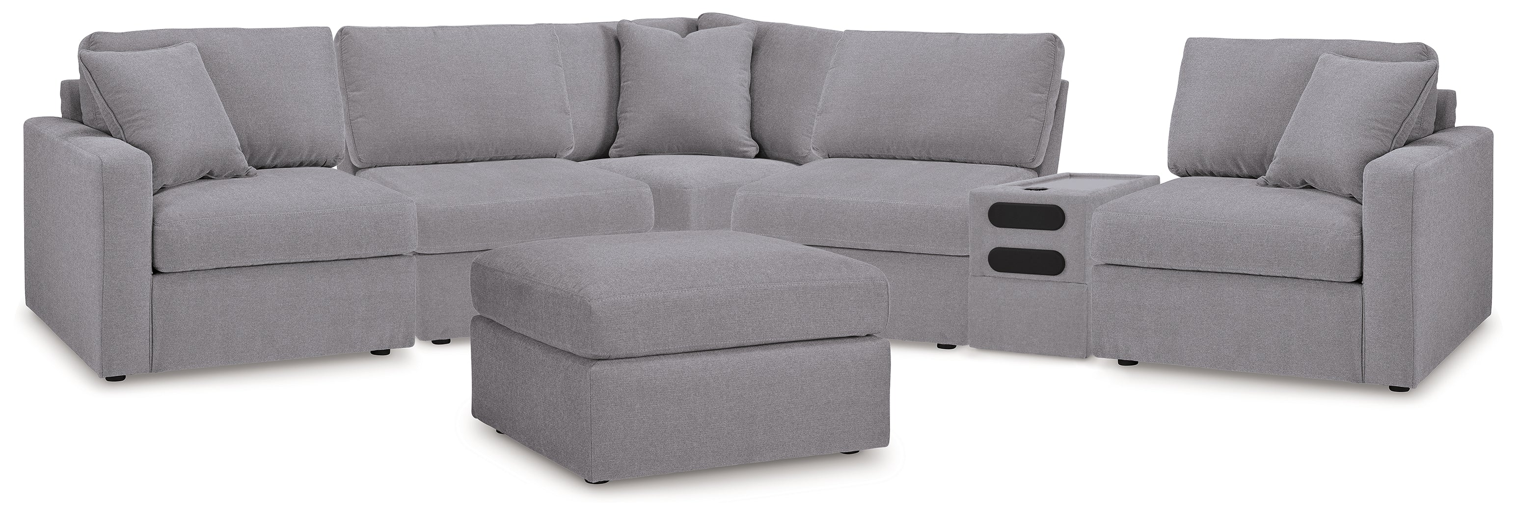Furniture City Laplace - Ashley Furniture - Modmax 6-Piece Sectional and Oversized Accent Ottoman - 6-Piece Sectional and Oversized Accent Ottoman - 92104U25
