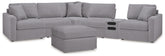 Furniture City Laplace - Ashley Furniture - Modmax 6-Piece Sectional and Oversized Accent Ottoman - 6-Piece Sectional and Oversized Accent Ottoman - 92104U25