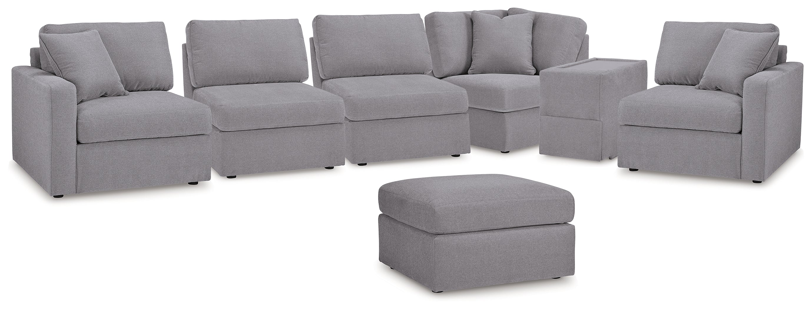 Furniture City Laplace - Ashley Furniture - Modmax 6-Piece Sectional and Ottoman - 6-Piece Sectional and Ottoman - 92104U16