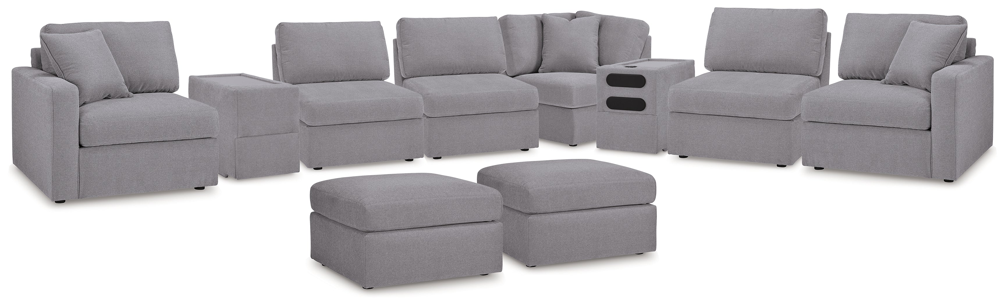 Furniture City Laplace - Ashley Furniture - Modmax 8-Piece Sectional and 2 Ottomans - 8-Piece Sectional and 2 Ottomans - 92104U13