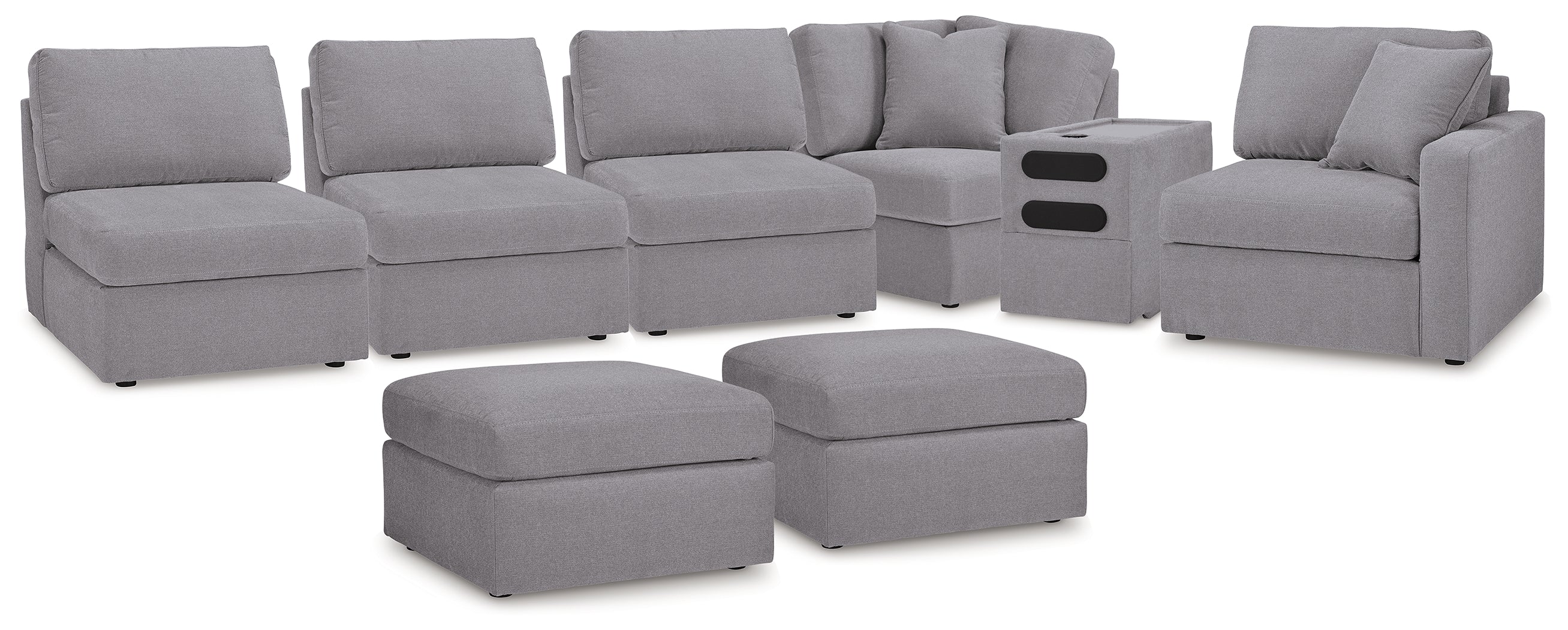 Furniture City Laplace - Ashley Furniture - Modmax 6-Piece Sectional and 2 Ottomans - 6-Piece Sectional and 2 Ottomans - 92104U8