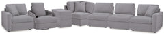 Furniture City Laplace - Ashley Furniture - Modmax 6-Piece Sectional and Swivel Glider Recliner - 6-Piece Sectional and Swivel Glider Recliner - 92104U17