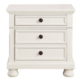 St. Simon - Nightstand With Hidden Drawer - White
