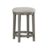 Auburndale - Counter Height Stool (Set of 2) - Dark Gray / Beige