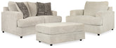 Furniture City Laplace - Ashley Furniture - Soletren Loveseat, Oversized Chair and Ottoman - Loveseat, Oversized Chair and Ottoman - 95104U14