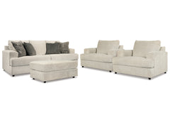 Furniture City Laplace - Ashley Furniture - Soletren Sofa, 2 Chairs, and Ottoman - Sofa, 2 Chairs, and Ottoman - 95104U5