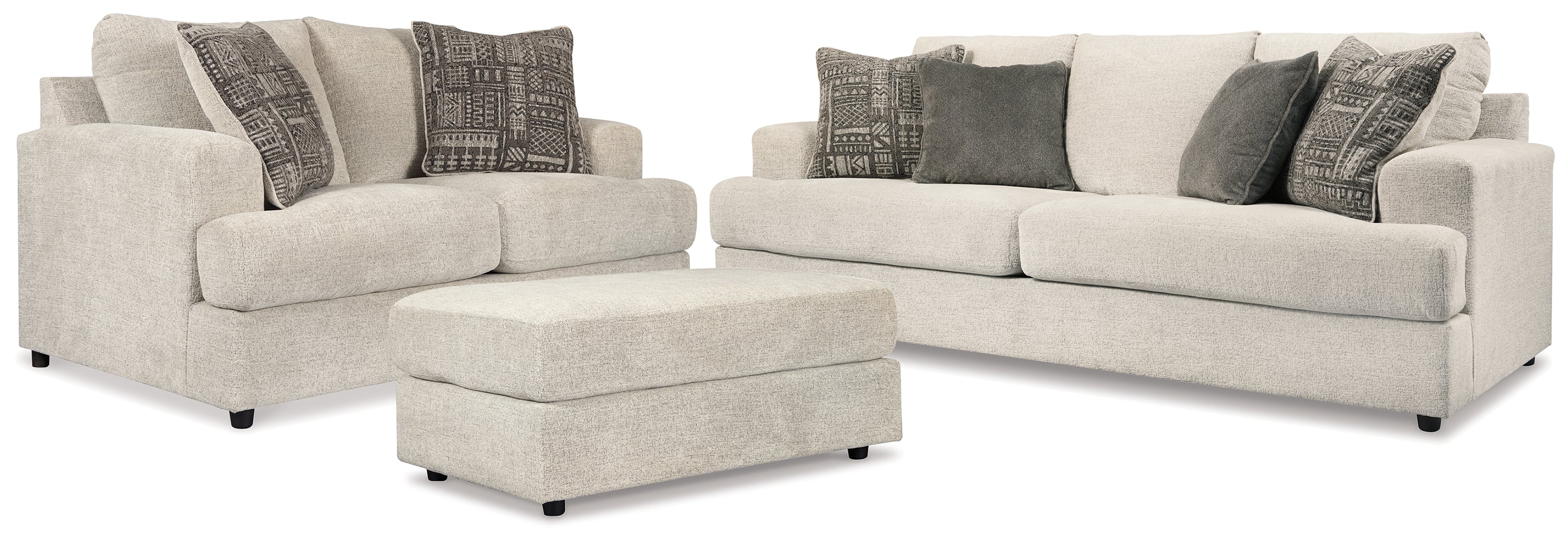 Furniture City Laplace - Ashley Furniture - Soletren Sofa, Loveseat, and Ottoman - Sofa, Loveseat, and Ottoman - 95104U3