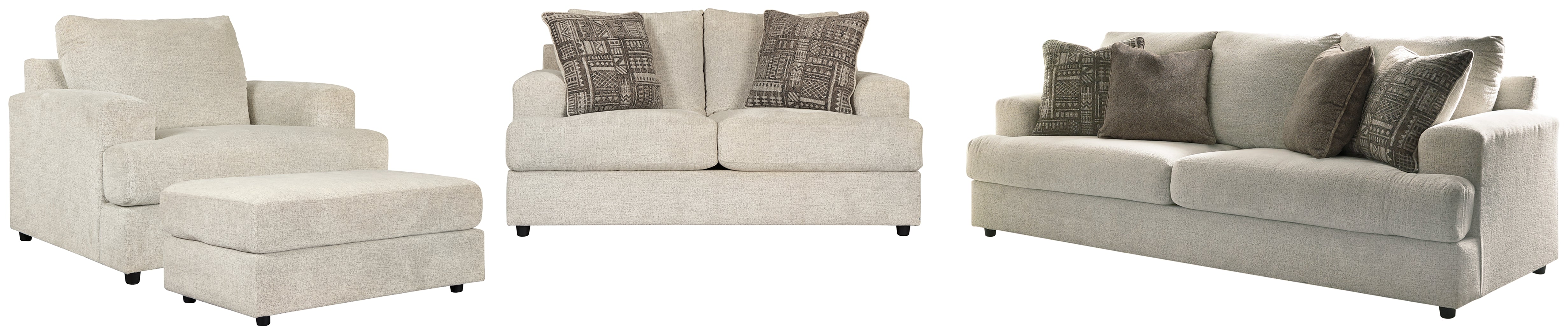 Furniture City Laplace - Ashley Furniture - Soletren Sofa, Loveseat, Oversized Chair and Ottoman - Sofa, Loveseat, Oversized Chair and Ottoman - 95104U11